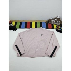 Nike Womens Crew Neck Tech Fleece Sweatshirt Size XL Color Pink STAINED SEE PICT